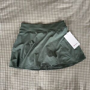 Lululemon Olive Lightweight High-Rise Tennis Skirt